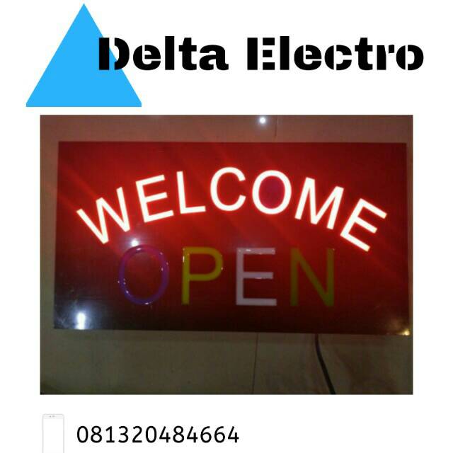 LED Sign Welcome Open