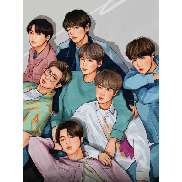 BTS ILLUSTRATION | KADO BTS | BTF GIFT BOX | BTS PHOTO BOX