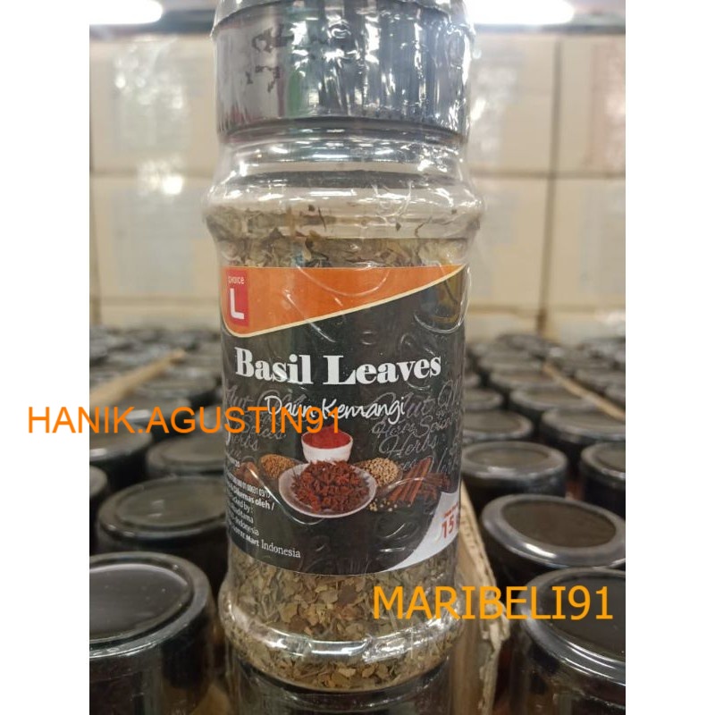 

CHOICE L DAUN BASIL LEAVES / DAUN KEMANGI KERING BUMBU DAPUR 15GR maribeli91