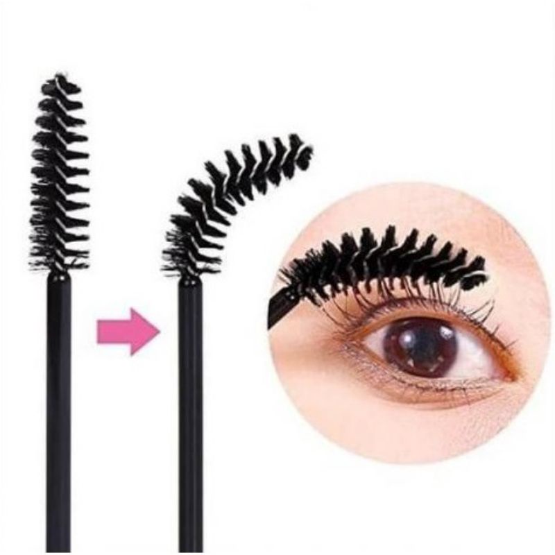 MASKARA WAND SISIR KUAS SIKAT EYELASH EXTENSION BULU MATA SPOOLES MAKEUP TOOLKIT BRUSH