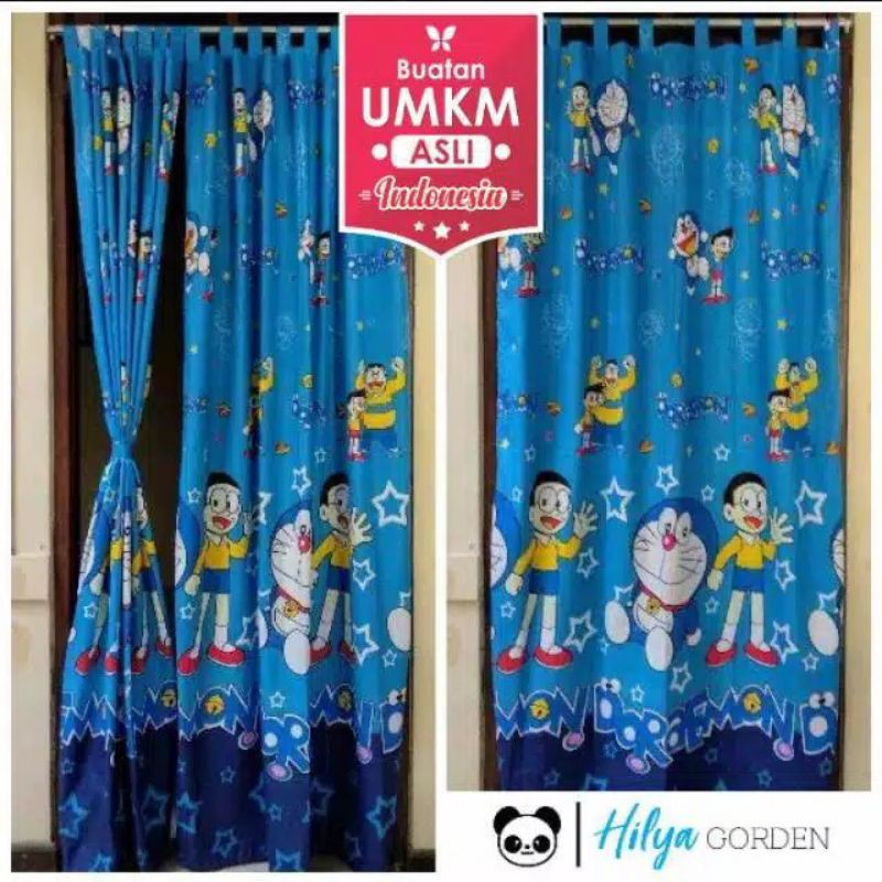 Gorden Pintu dan Jendela Murah Doraemon Star