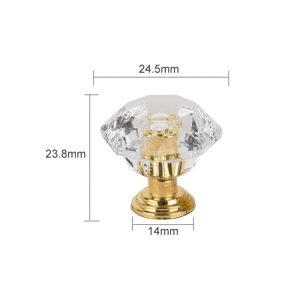 QUINTON Knob Pintu Fashion Lemari Kabinet Akrilik Lemari Aksesoris Furniture