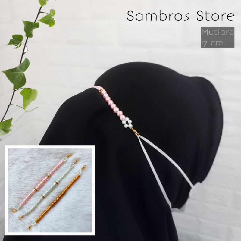 Konektor Masker Mutiara Handmade/Konektor Masker Mutiara