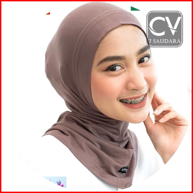 Inner Ninja Daleman Hijab Ciput Ninja Kaos Jilbab Iket Tanpa Cemol Resleting Dewasa Murah Iner Khima