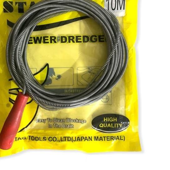 ♠ Pipe Cleaner Stag Pembersih Saluran Pipa Mampet Sumbat Tersumbat Drain Pipe Cleaner Manual 5 Meter