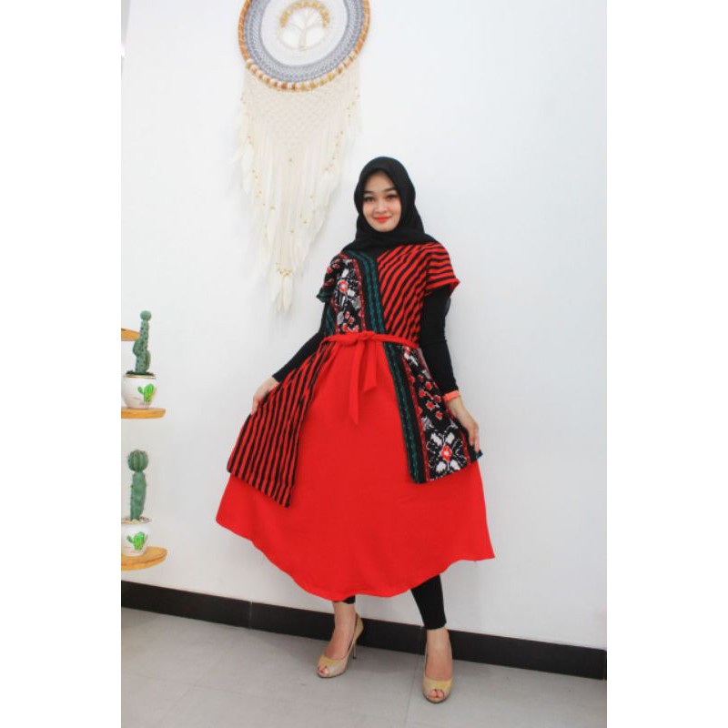 DRESS ANDIN DRESS BATIK SONGKET