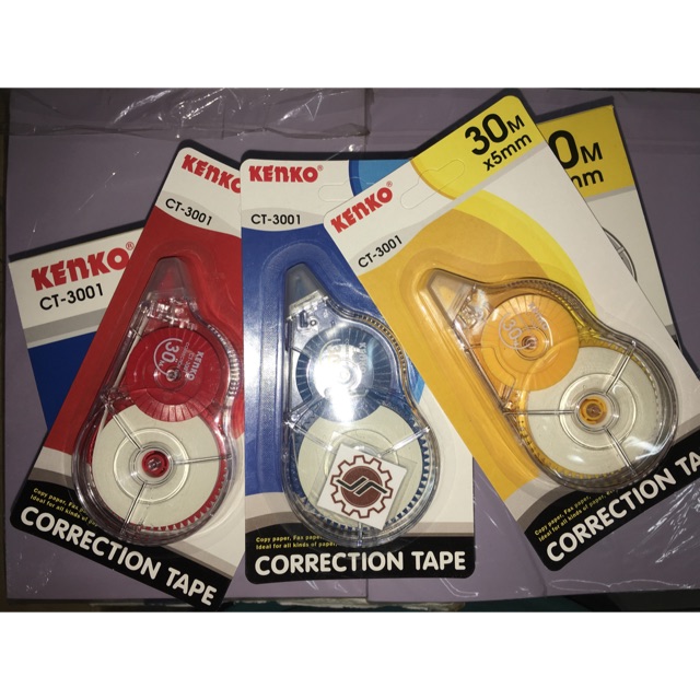 

Correction Tape tipe x kertas Kenko CT-3001 30 meter per lsn