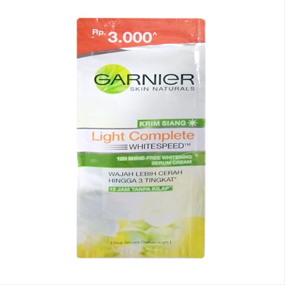 garnier light complete day cream sachet