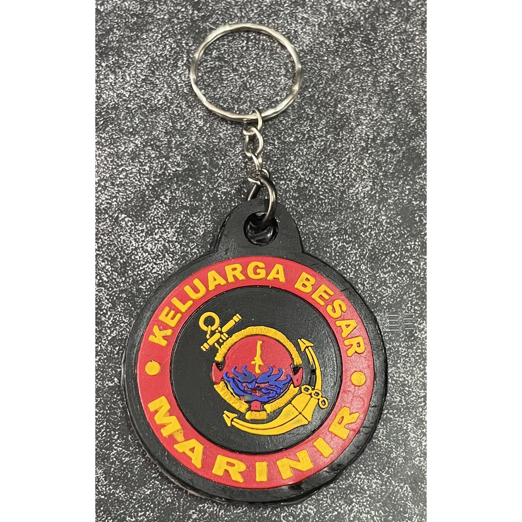 Gantungan Kunci Marinir Jangkar Karet (Blt) | Keychain | Gantungan Kunci Karet