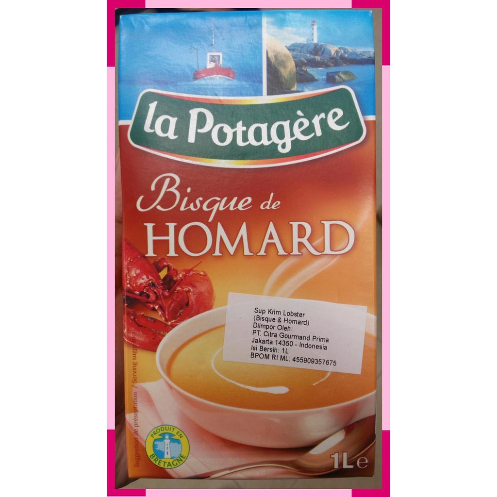 

La potagere | bisque de homard | 1liter | sup krim lobster | france