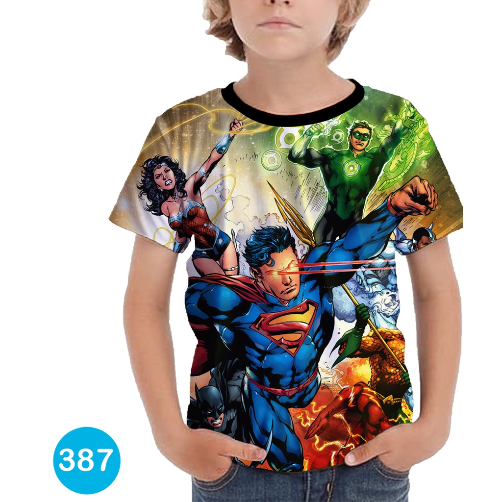 Baju Superman 3D Baju 3D Animasi Anak #COWO-387