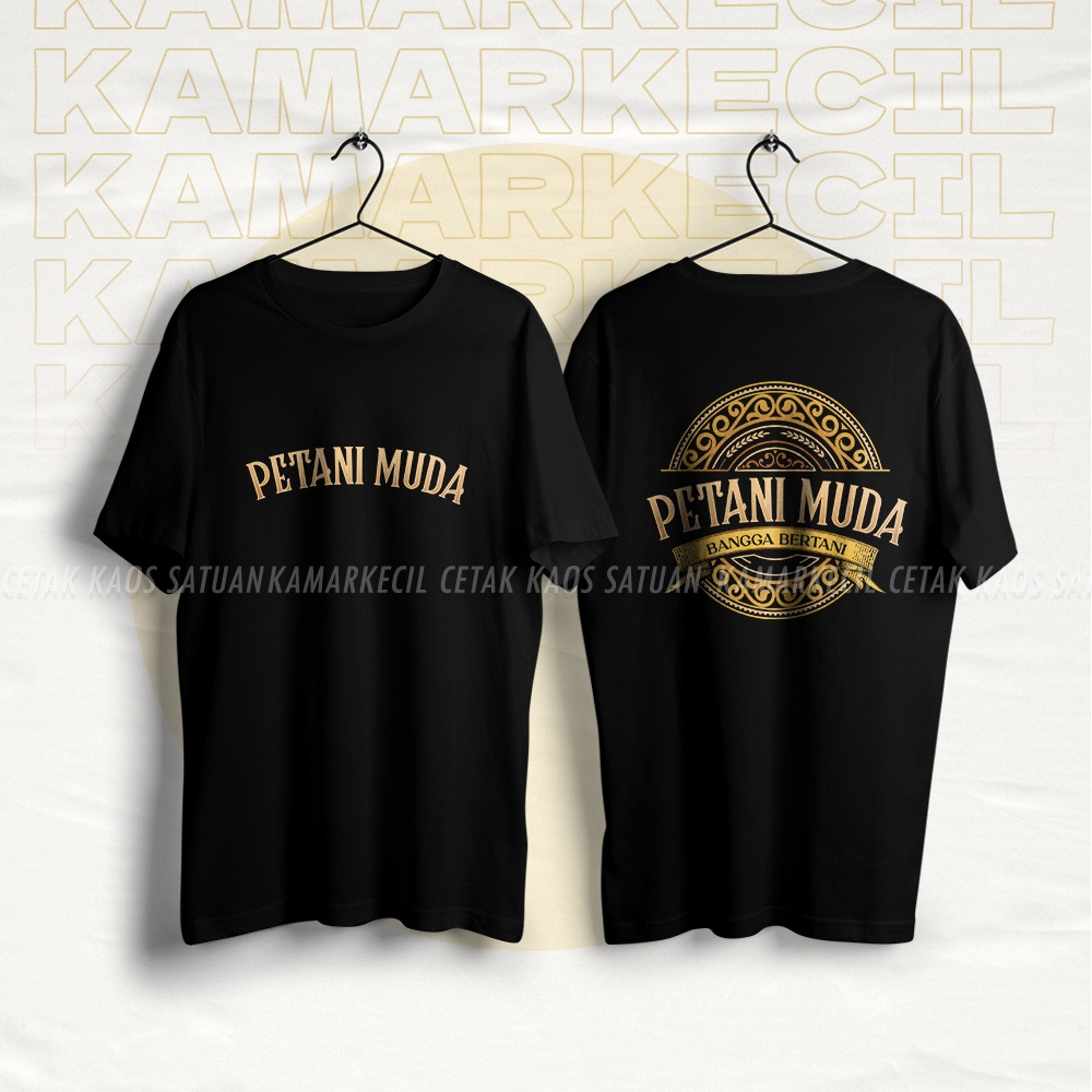Kaos Petani Muda Kaos Baju Pria Petani Kaos Petani Milenial Kaos Tokoh Petani Kaos Distro Pria / Kao