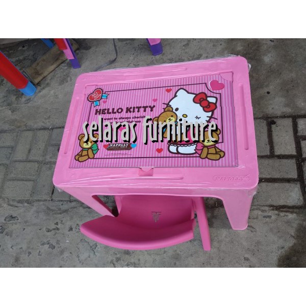 Meja Belajar Anak Napolly LTT Set Kursi Olymplast OK