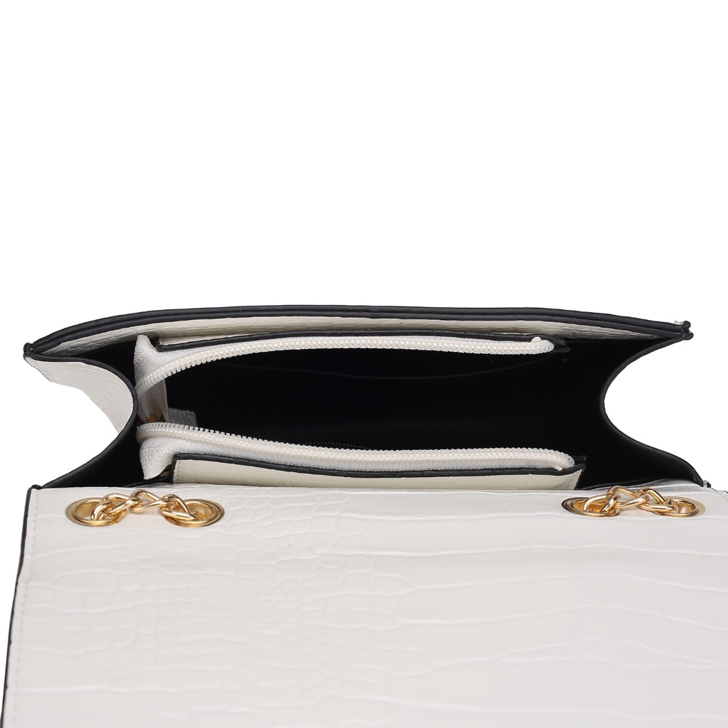 [Buy 1 Get 1] Tas Selempang Wanita sling bag tas Bahu Wanita Kotak Croco Sling Bag Rantai #205