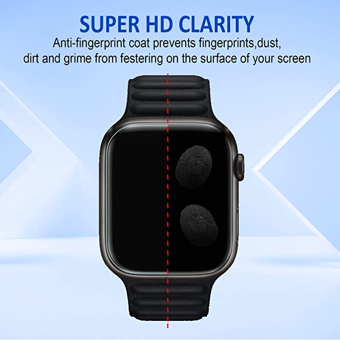 Anti Gores Film Hydrogel Apple Watch Series SE 2022 40mm 44mm Screen Guard Buy 1 get 2 Screen Protector iWatch TPU Pelindung Layar Smartwatch