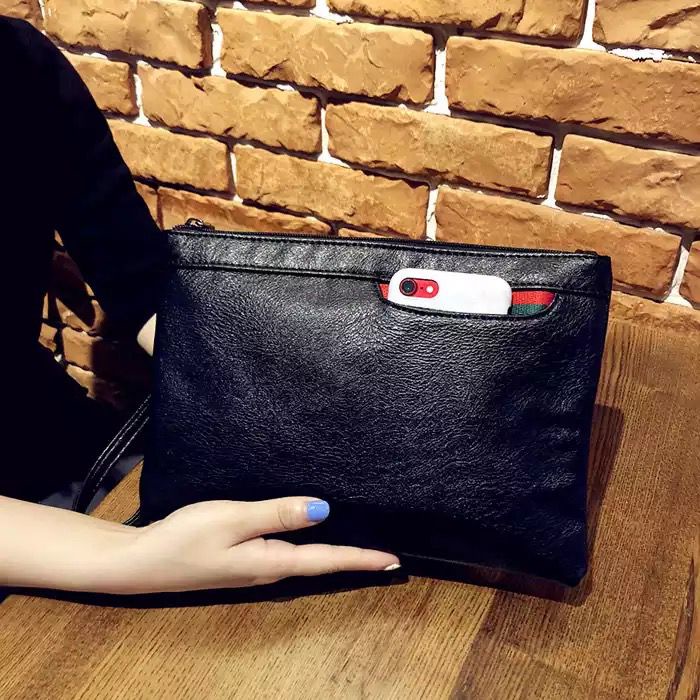 Tas Tangan Pria Clutch Cowok Hand Bag Cewek Hanbag Kulit Pria Wanita