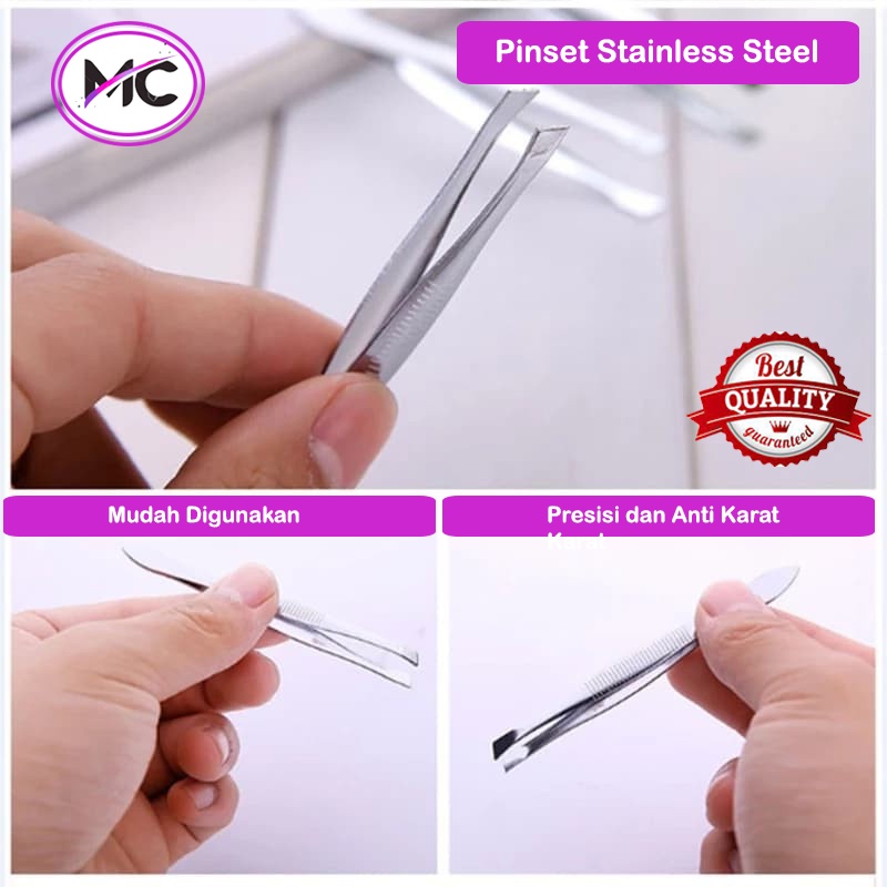 Pinset Bulu Ketiak Alis Mata Cabut Jenggot Rambut Uban Premium Stainless Steel Anti Karat Praktis Murah