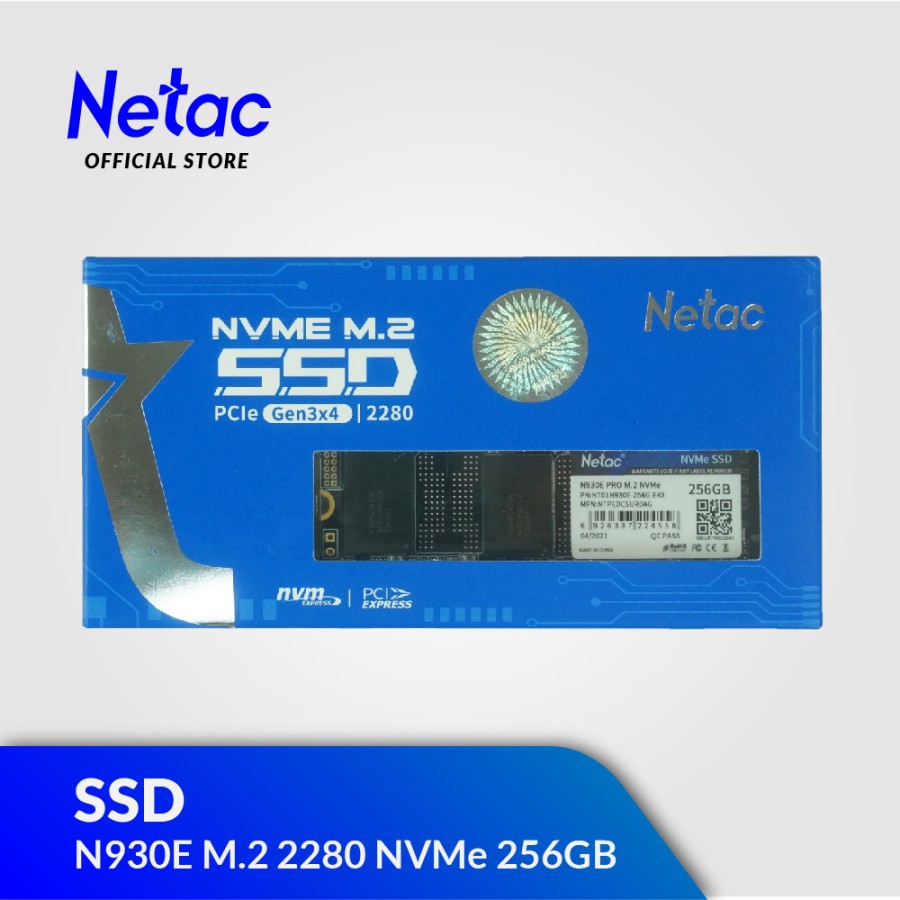 NETAC SSD N930E PRO 256GB M.2 2280 NVMe