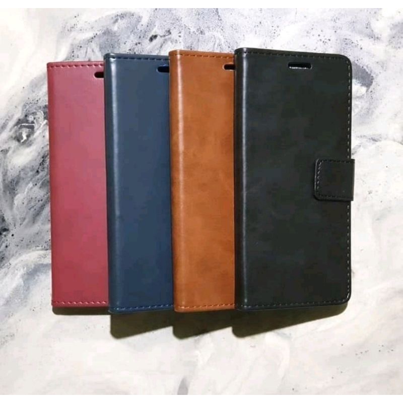 CASE FLIP KULIT/ CASE KULIT MAGNETIK OPPO A3S A5S A7 A1K A11K A12 A15 A16