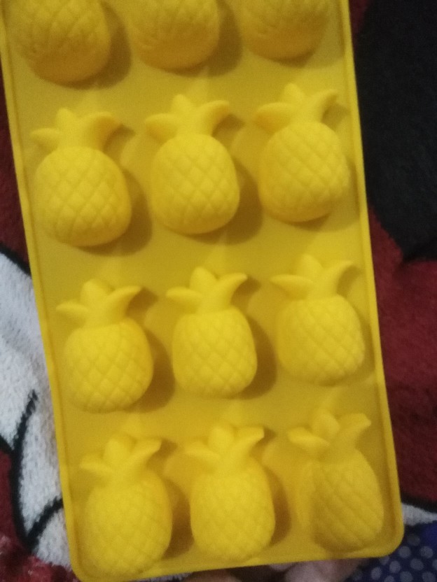 Dapurmami Silikon Buah Nanas Cetakan Coklat Puding Jelly Cookies Cetakan Es Batu