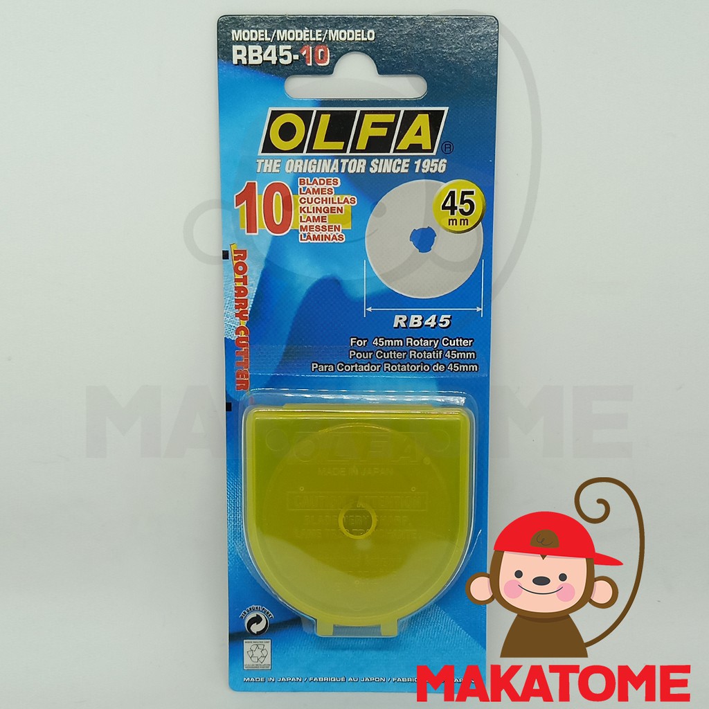

OLFA RB45-10 spare blade RTY-2/G Rotary Cutter 45mm 45 mm isi 10 pisau