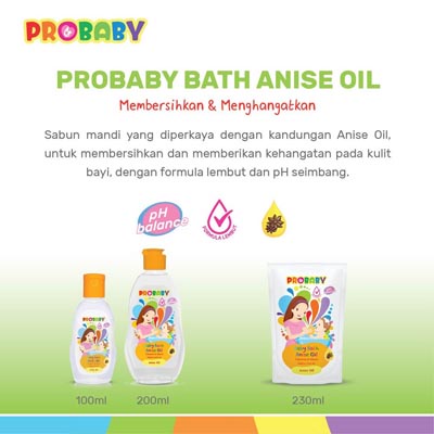 [BPOM] PROBABY SABUN MANDI BABY BATH ANISE OIL - 200ml