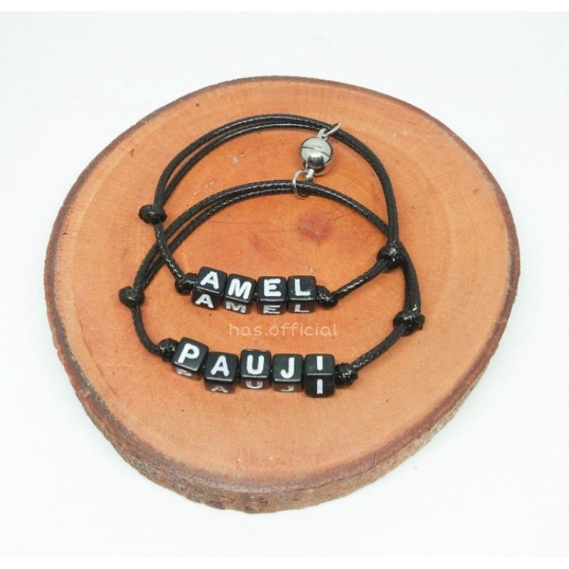 GELANG NAMA COUPLE MAGNET / GELANG COUPLE / GELANG MAGNET