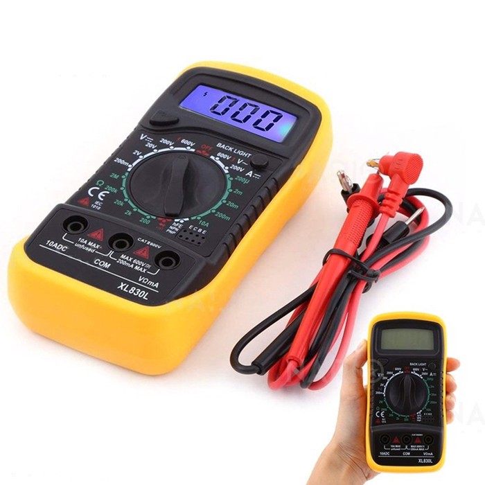 Mini Digital Multimeter XL830L AC/DC Voltage Tester XL830L alat ukur tegangan listri dan elektroik