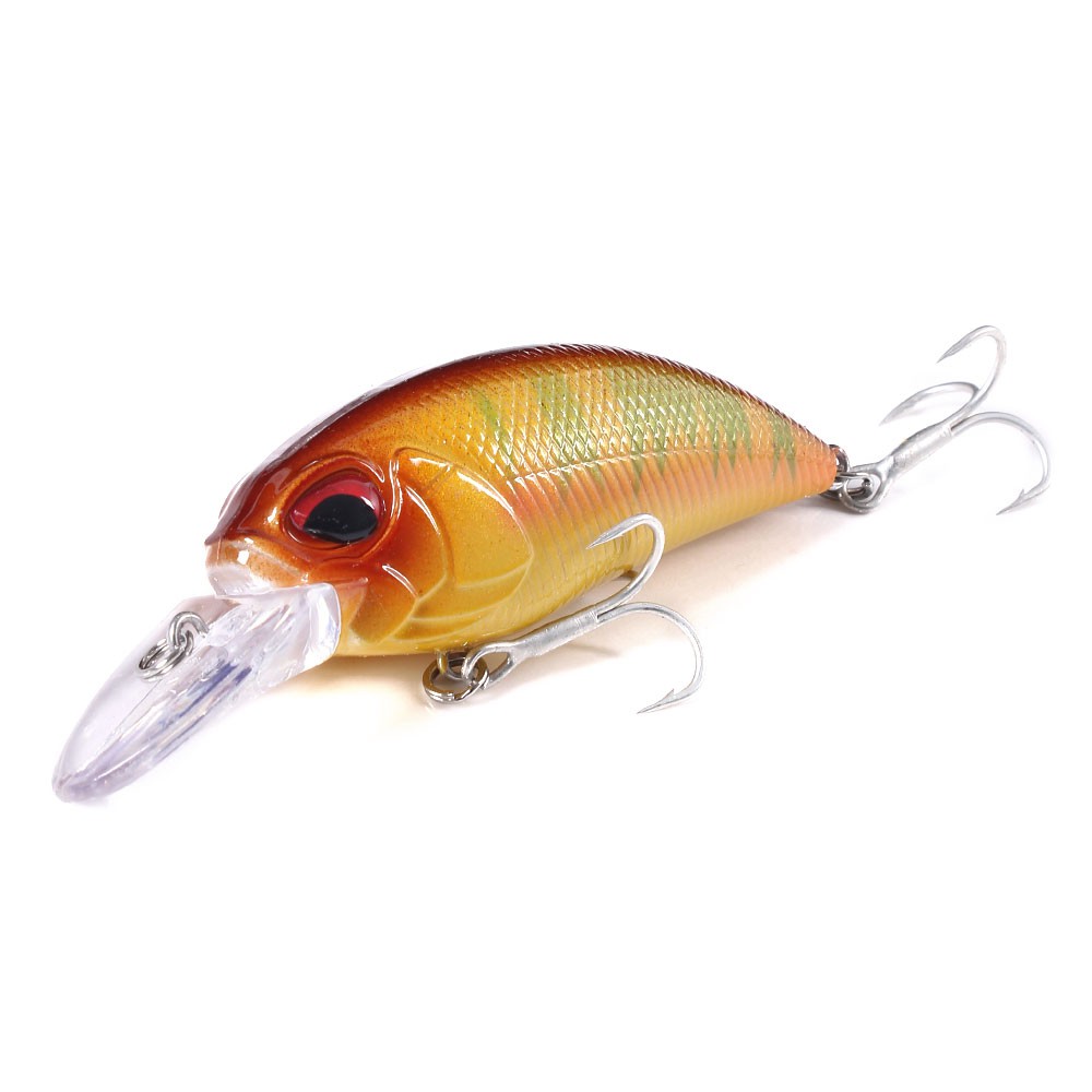 HENGJIA 1PCS Casting Crankbait Umpan Pancing 8cm 15.5g Fishing Bait 3D Eyes Swimbait Fishing Lure