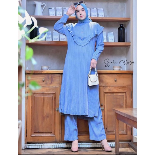 One Set Bahan Lady Crash Import Merk Syakur Collection