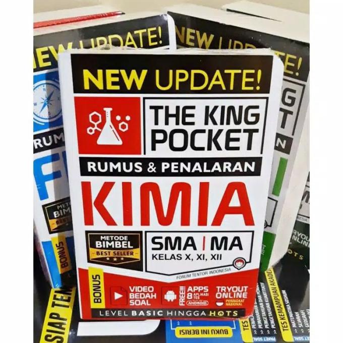 

BUKU NEW UPDATE THE KING POCKET KIMIA SMA Kls X,XI,XII