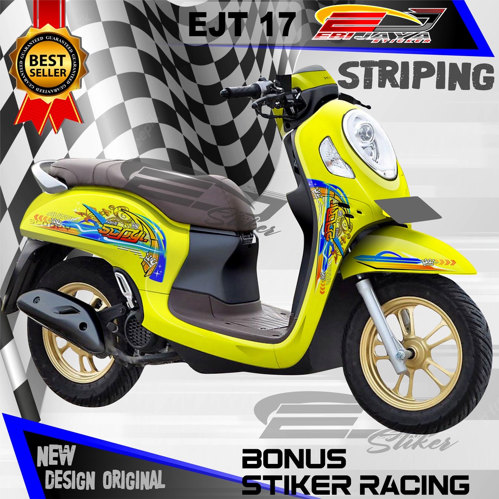 STRIPING SCOOPY 2013 - 2022 / STRIPING MOTOR SCOOPY / STIKER BODY SAMPING MOTOR SCOOPY