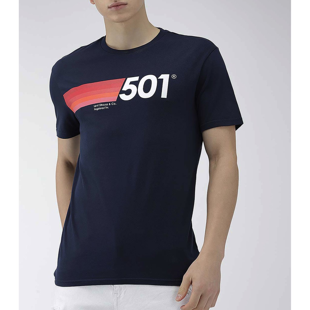 Kaos Levi's | Kaos Pria | Rainbow Navy | KLPRNBW - 03