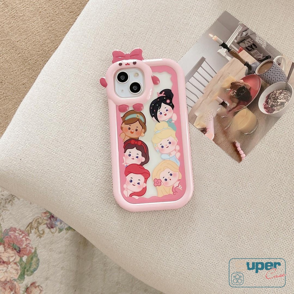 Soft Case Motif Kartun Disney Princess Untuk iPhone 11 13 12 14 Pro MAX 7 8 6 6S 14 Plus XR X XS MAX SE