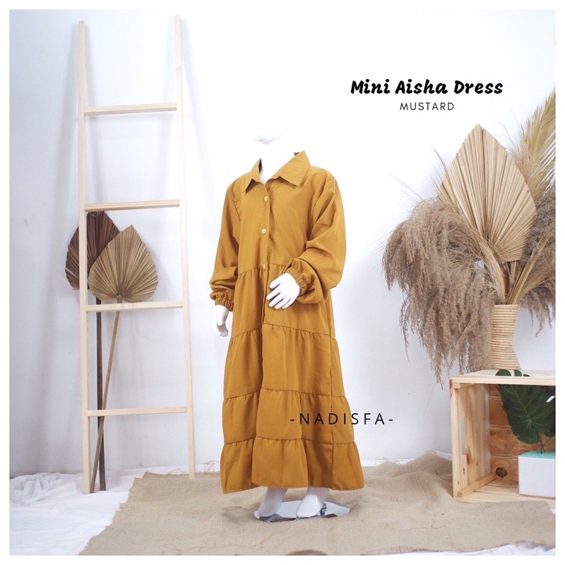 MINI AISHA DRESS ANAK GAMIS COUPLE MOM AND KIDS