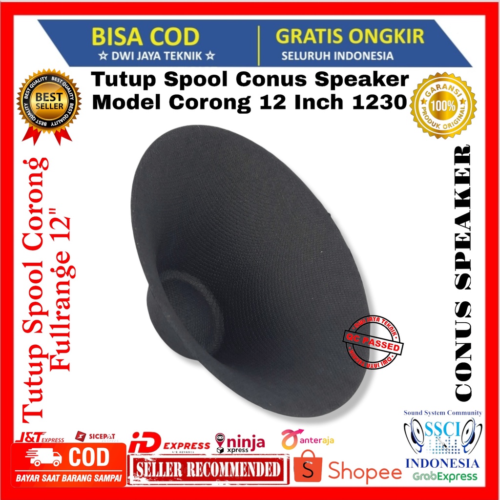 Tutup spool conus speaker model corong 12 Inch 1230