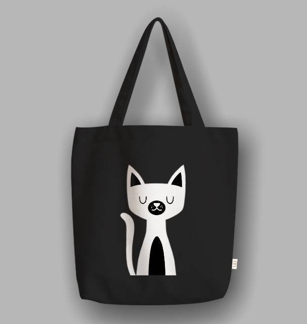 &quot;Messy&quot; Tote Bag Catty