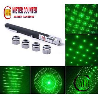GREEN LASER POINTER 5 MATA / LASER POINTER / LASER HIJAU / SINAR HIJAU