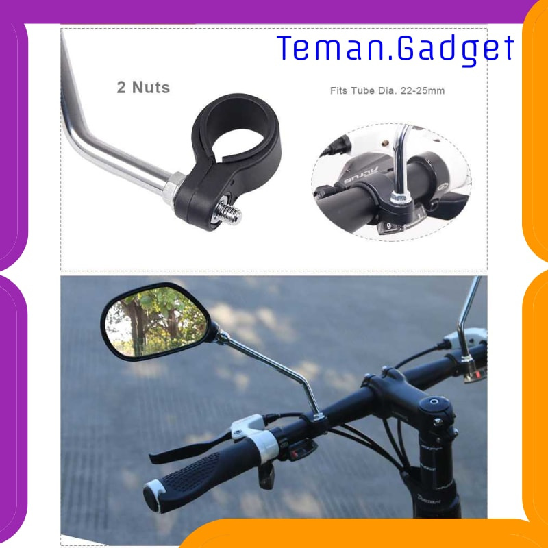 TG-IB742 DEEMOUNT KACA SPION SEPEDA BIKE BLINDSPOT REARVIEW 1 PCS - VMR-001