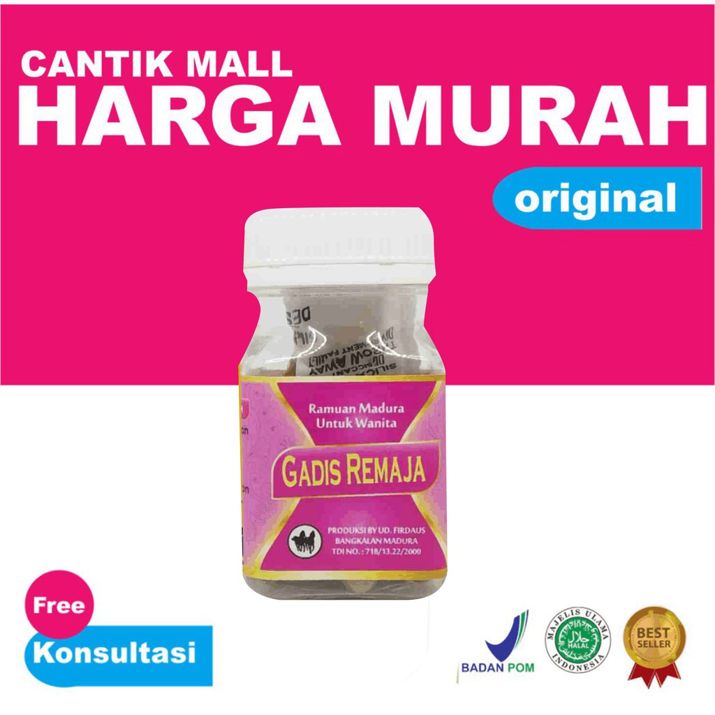 

Jamu Gadis remaja original madura menjadikan cantik alami luar dalam -Best seller