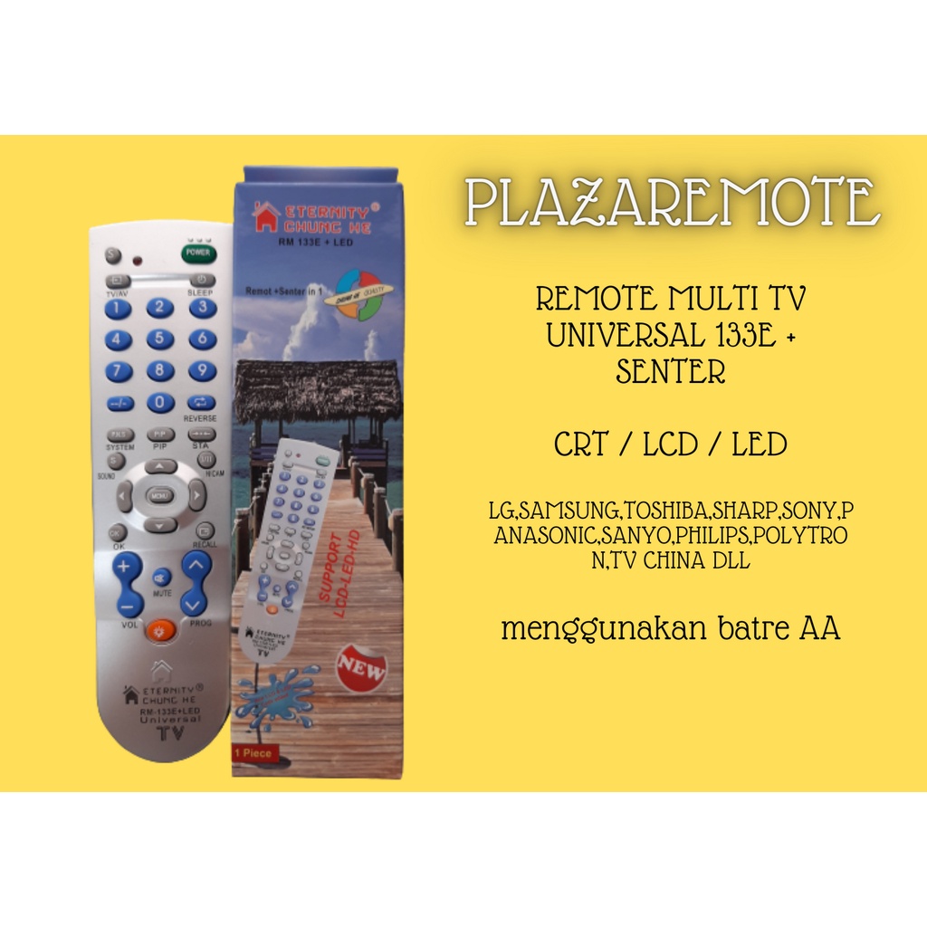 REMOTE TV MULTI LAMPU LED CHUNGHE 133 233 SERIES TABUNG CRT LCD LED CHINA