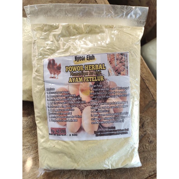 Power herbal ayam petelur vitamin ayam jamu nyeor ejuh