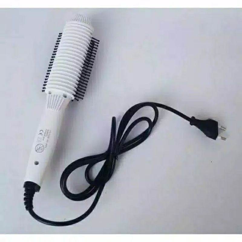 Catok Sisir Blow Mermaid MD-209 Electric Brush Styler Roll Straight Combo