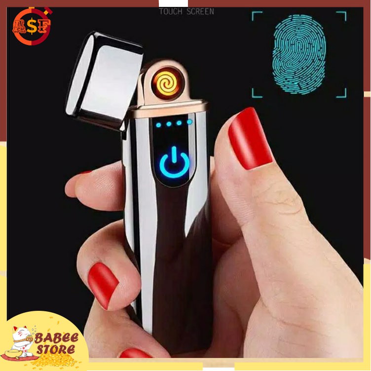 BABEE KOREK API ELEKTRIK FINGERPRINT TOUCH SENSOR LED SCREEN UNIK KEREN MURAH MERIAH KADO