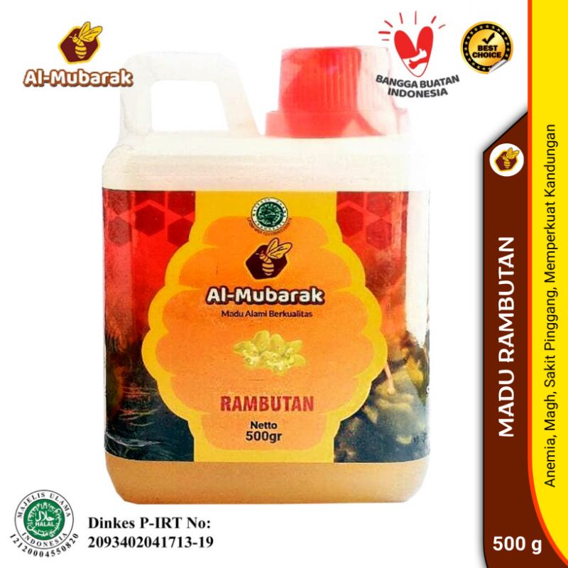 

Madu Al Mubarak 500 grm - Madu Rambutan Al Munarak 500 grm - Madu Murni - Madu Mag - Madu Asli