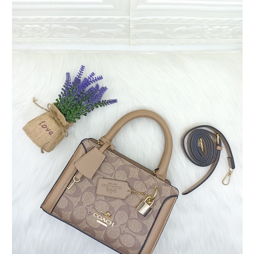 [COD] C0ACH Tas Selempang Wanita Premium Tas Batam Import Micro Zoe Crossbody Shoulder Bags Mini + Free Sertificate