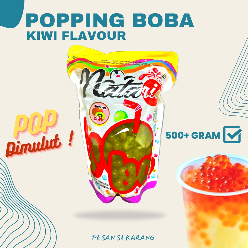 

Popping Boba Kiwi 500g Cobain Dulu!