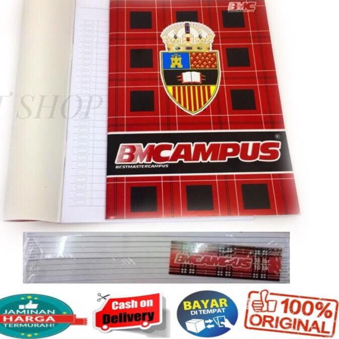 

⅍ 1 PACK ISI 10 PCS BUKU TULIS BM CAMPUS 36 LEMBAR UKURAN BOXY ♖