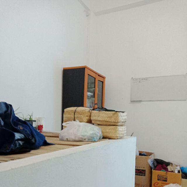 (b2504) Sepasang Besek Mika Natural / Blicing 25x25cm