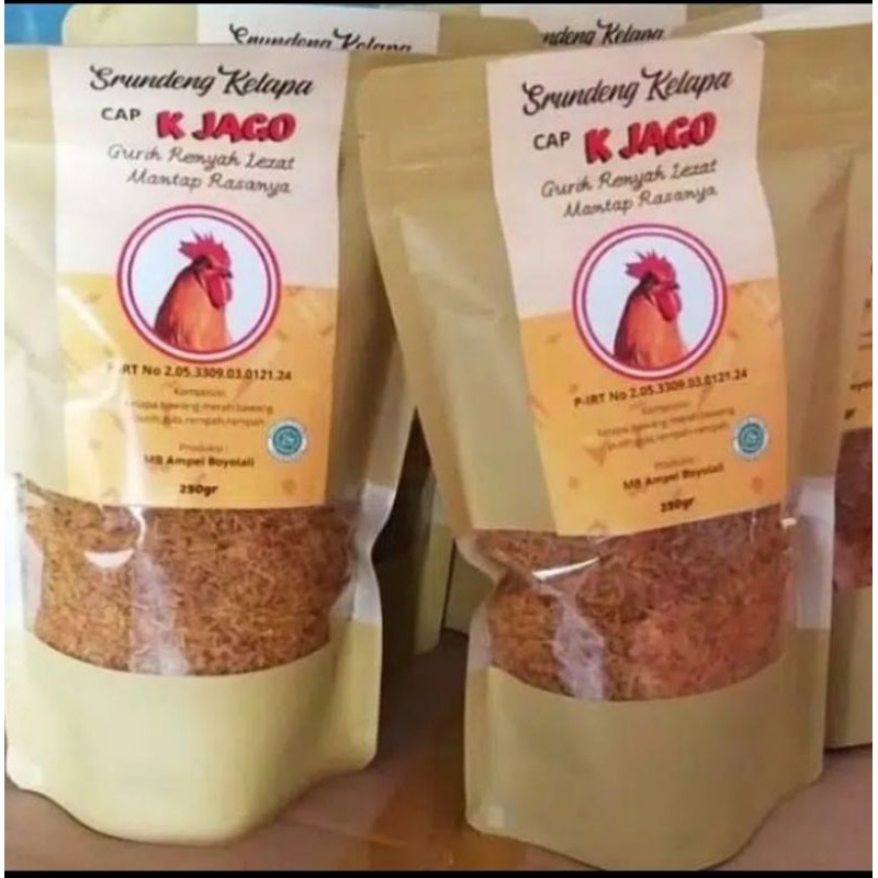 

Srundeng kelapa cap jago 250g